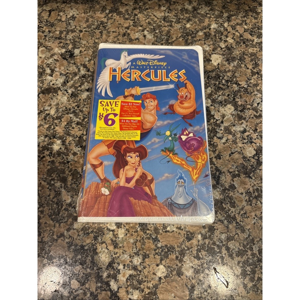 Hercules Walt Disney VHS format Brand New sealed package Animated Movie